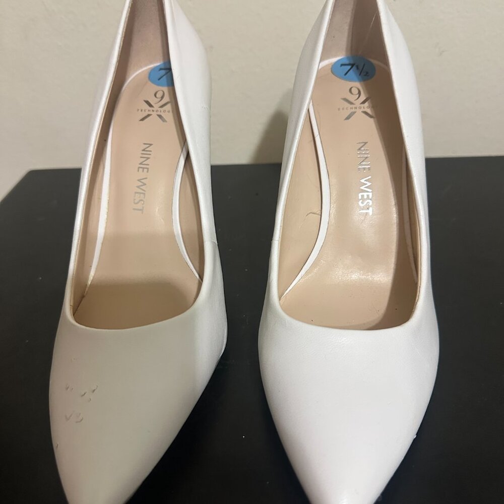 👠 Nine West Tatiana Pump – Women’s Size 7.5 – Slightly Worn – White